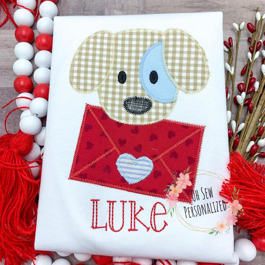 Boy Puppy Dog Valentine's Day Shirt