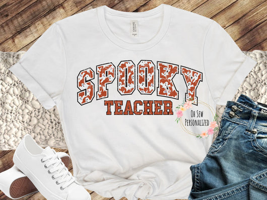 Spooky Teacher Printed Tee