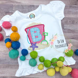 Sand Pail Letter Shirt - Girl Beach Shirt - Beach - Summer