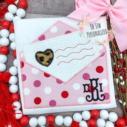 Leopard Heart Envelope Valentine Shirt