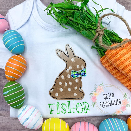 Boy Bunny Shirt - Easter Boy Shirt - Bunny