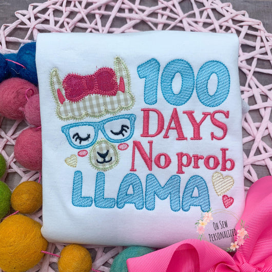 100 Days Of School Llama