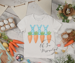 Easter Bunny Carrot Shirt - Custom Easter Shirts For Boys - Boy Easter Shirt - Easter Bunny - Carrot - Bunny - Personalized - Printed