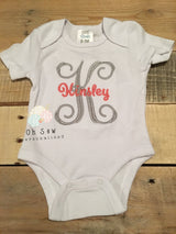 Personalized bodysuit - monogrammed bodysuit - name bodysuit - personalized shirt for girls - coming home outfit for girls