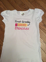 First Grade Princess Shirt - Girl school shirt - Back to school shirt - first grade shirt - girl first grade shirt