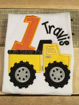 Construction Birthday Shirt - Dump Truck Birthday Shirt - First Birthday Shirt for boys - first birthday dump truck shirt - first birthday