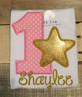 Star first birthday shirt - twinkle star birthday shirt -star birthday shirt