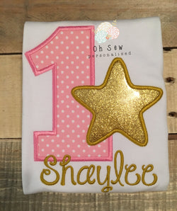 Star first birthday shirt - twinkle star birthday shirt -star birthday shirt