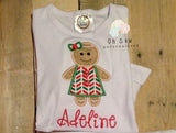 Gingerbread Girl Shirt - Gingerbread Christmas Shirt For Girl - Christmas Shirt for girls - Christmas Shirt - Gingerbread Shirt