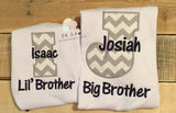 Sibling shirt sets - big brother shirt - little brother shirt - big sister shirt - little sister shirt - big bro - lil bro - big sis