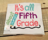 Its all about fifth grade shirt - fifth grade shirt - fifth grade shirt for girls - fifth grade shirt for boys - back to school shirt