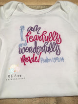 I am fearfully and wonderfully made - fearfully and wonderfully made shirt - I am fearfully and wonderfully made bodysuit