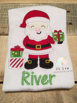 Santa Christmas shirt - christmas shirts - christmas shirt for girls - Christmas shirt for boys - santa shirt