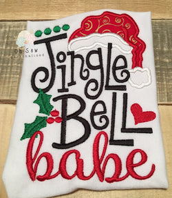 Jingle Bell Babe - Jingle Bell Babe Shirt - Christmas Shirt For Girls - Girls Christmas Shirt - Christmas Shirt