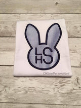 Bunny Easter Shirt - Easter Shirt For Boys- Boy Easter Shirt - Monogram Bunny Shirt - Monogram Bunny - Easter Rabbit Shirt - Monogram rabbit