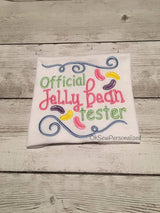 Official Jelly Bean Tester - Jelly Bean Shirt - Official Jelly Bean Test Shirt - Easter Shirts for Girls - Girl Easter Shirt - Easter Shirt