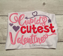 Cupids cutest valentine - Cupids Cutest Valentine Shirt - Cupid Shirt - Valentine Shirt For Girls - Girl Valentine Shirt