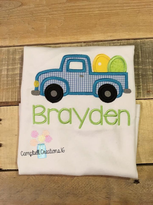 Easter Shirt For Boys - Boy Easter Shirt - Easter Truck Shirt - Easter Egg Shirt - Easter Shirt For Toddler baby infant - first Easter Shirt