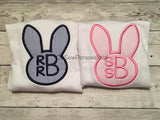 Bunny Easter Shirt - Easter Shirt For Boys- Boy Easter Shirt - Monogram Bunny Shirt - Monogram Bunny - Easter Rabbit Shirt - Monogram rabbit