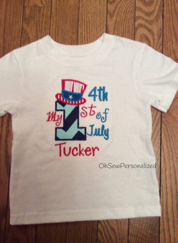 First Fourth Of July Boy Shirt - 1st Fourth of July Shirt - Boy Fourth Of July Shirt - 1st 4th of July - Boy 4th of July