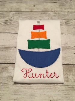 Sail Boat Shirt For Boys - Summer Shirts For Boys - Boy Summer Shirt - Sailboat Shirt - Children Beach Shirt