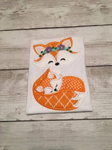 Fox Shirt For Girls - Girl Fox Shirt - Mommy And Baby Fox Shirt - Children Fox Shirts