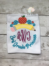 3rd grade princess shirt - Back to school shirts for girls - Girl back to school shirt - Third Grade girl shirt - 3rd grade shirt