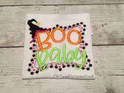 Boo Baby Bodysuit - Boo Baby Shirt - Halloween Shirt For Girls - Halloween Shirts For Boys - Halloween Shirt For Infants