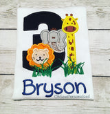 Jungle Birthday Shirt - Jungle Birthday Party Shirt - Third Birthday Shirt - Jungle Third Birthday Shirt - 3rd Birthday Shirt - Jungle