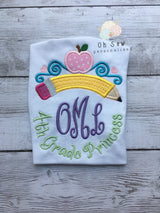 4th grade princess shirt - back to school shirts for girls - Girl School Shirt - Fourth Grade Shirt For Girls