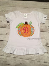 Pumpkin Shirts For Girls - Pumpkin Shirt For Baby Girl - Fall Shirts For Girls - Girl Fall Shirt - Girly Pumpkin Shirt - Pumpkin Patch Shirt