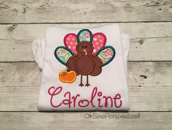 Thanksgiving Turkey Shirt - thanksgiving Day Shirt - Turkey Shirt - Girl Turkey Shirt - Thanksgiving Shirt for girls - Girl Thanksgiving top