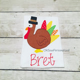 Pilgrim Turkey Boy Shirt - Thanksgiving Shirt for Boys - Boy Thanksgiving shirt - Turkey Shirt For Boys