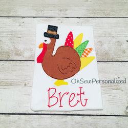 Pilgrim Turkey Boy Shirt - Thanksgiving Shirt for Boys - Boy Thanksgiving shirt - Turkey Shirt For Boys