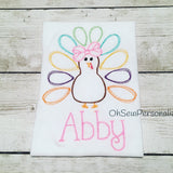 Girly Turkey Shirt - Thanksgiving Shirt For Girls - Girl Thanksgiving Shirt - Girl Turkey Shirt - Toddler Turkey Girl Shirt