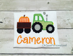 Pumpkin Tractor Boy Shirt - Fall Shirts For Boys - Boy Fall Shirt - Tractor Fall Shirt - Tractor Shirt - Pumpkin Boy Shirt