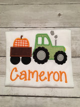 Pumpkin Tractor Boy Shirt - Fall Shirts For Boys - Boy Fall Shirt - Tractor Fall Shirt - Tractor Shirt - Pumpkin Boy Shirt