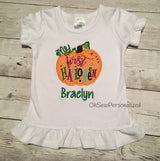 My first halloween shirt - my first halloween bodysuit - halloween shirt - pumpkin shirt - babys first halloween