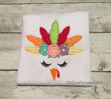 Girl Thanksgiving Shirt - Thanksgiving Shirt For Girls - Turkey Shirt For Girls - Girl Turkey Shirt - Girly Turkey Shirt - Turkey Girl