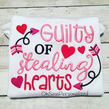 Guilty Of Stealing Hearts Shirt - Valentine's Day Shirts For Girls - Girl Valentine's Day Shirt - Valentine Shirts For Girls - Toddler Girl