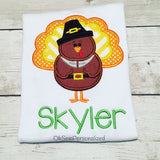 Pilgram Turkey Shirt For Boys - Boy Turkey Shirt - Thanksgiving Shirt For Boys - Boy Thanksgiving Shirt - Toddler Boy Thanksgiving Shirt