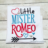 Little Mister Romeo Shirt - Valentine Shirts For Boys - Boy Valentine's Day Shirt - Valentine's Day Shirt For Boys - Boy Valentine - Romeo