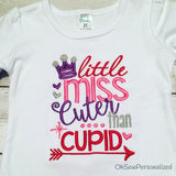 Cuter Than Cupid Shirt - Little Miss Cuter Than Cupid Shirt - Valentine shirt for girls - Girl Valentine Shirt - Valentine's Day Shirt