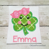 Clover Girl Shirt For St Patrick's Day - Clover Girl Shirt - Shamrock Girl Shirt - St Patricks Day Shirt For Girls - Girly Clover shirt