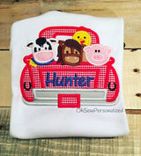 Farm Birthday Party Shirt - Barnyard Birthday Shirt - Farm Animals Birthday Shirt - Farm Truck Shirt - First Birthday - Second Birthday