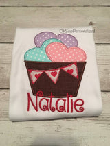 Valentine Shirt For Girls - Girl Valentine Shirt - Valentine's Day Shirt - Basket of Hearts - Heart Shirt For Girls