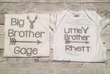 Big little brother shirts - big little sister shirts - sibling shirt sets - baby announcement shirt - baby reveal party shirt - new baby