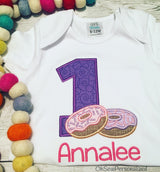 Donut Birthday Shirt - First Birthday Donut - Second Birthday - Third Birthday - Donut Grow Up Birthday - Donuts - Donut Shirt