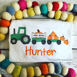 Tractor With Pumpkins Shirt - Tractor Fall Shirt - Fall Shirt For Boys - Boy Fall Shirt - Pumpkin Patch Shirt - Pumpkins - Boy Pumpkins