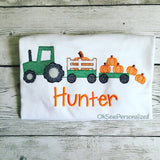 Tractor With Pumpkins Shirt - Tractor Fall Shirt - Fall Shirt For Boys - Boy Fall Shirt - Pumpkin Patch Shirt - Pumpkins - Boy Pumpkins